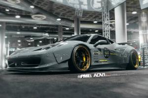 Ferrari 458 Italia by Liberty Walk and Platinum Motorsport on ADV.1 Wheels 2014 года